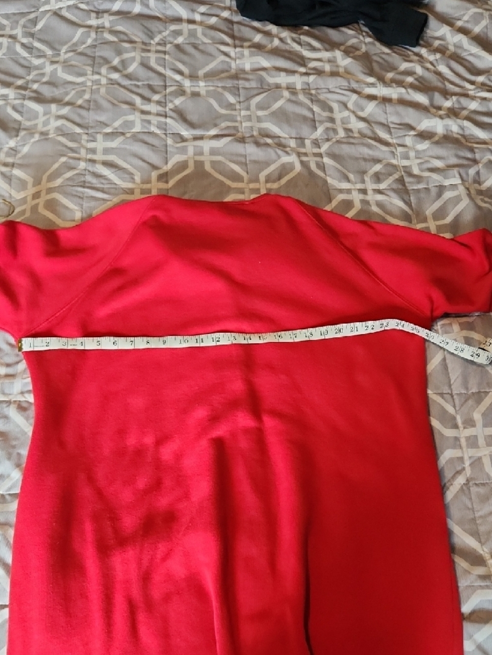 Laura Gayle 50s Style Snap Red 3/4 Sleeve Shirt Fleece Coat - Picture 10 of 11